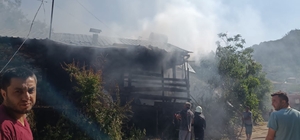 Gündoğmuş'ta evde çıkan yangın söndürüldü