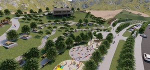 Çüngüş Millet Bahçesinde çalışmalar başladı