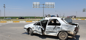 Konya'da iki otomobilin çarpışması sonucu 6 kişi yaralandı