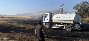 Burdur'da yaklaşık 30 dönüm tahıl ekili alan yandı