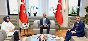 Bakanlar Uraloğlu ve Tekin, AK Parti Milletvekilleri Dönmez ve Gürcan'ı kab...