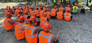 İvrindi'de orman işçilerine iş güvenliği eğitimi verildi