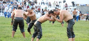 17. Edremit Şehit Hamdibey Güreşleri'nde başpehlivanlık mücadelesinin galib...