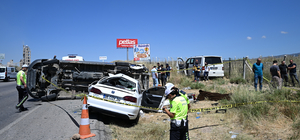 Ankara'da 3 aracın karıştığı zincirleme trafik kazasında 1 kişi öldü, 8 kişi yaralandı