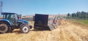 Sivas'ta tarla yangınında 25 dönüm ekili alan zarar gördü