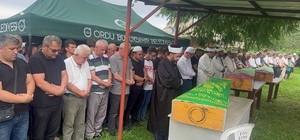 Ordu'da trafik kazasında hayatını kaybeden 3 kişinin cenazesi defnedildi