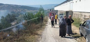 Geyve'de otluk alanda çıkan yangın söndürüldü