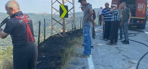 Harmancık ve Orhaneli'de buğday tarlası ile otluk alanda çıkan yangınlar söndürüldü