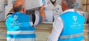Yayladağı'nda depremzedelere gıda ve hijyen kolisi desteği