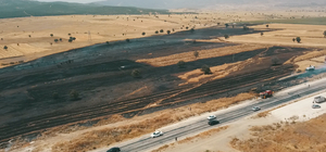 Burdur'da çıkan anız yangını söndürüldü 