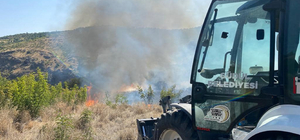 Güdül'de otluk alanda çıkan yangın söndürüldü