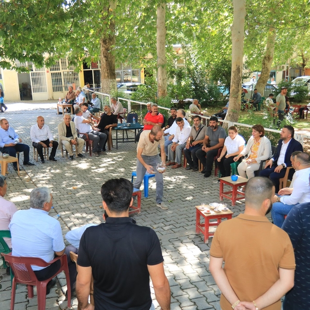 AK Partili Kepolu, Hazro'da ziyaret ve temaslarda bulundu
