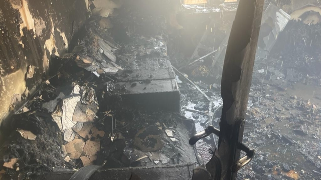 Konya'da ev yangını hasara yol açtı