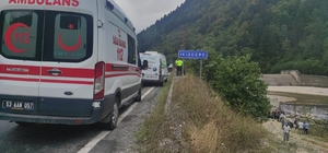 Rize'de kamyonetin dereye yuvarlandığı kazada 1 kişi öldü, 1 kişi yaralandı