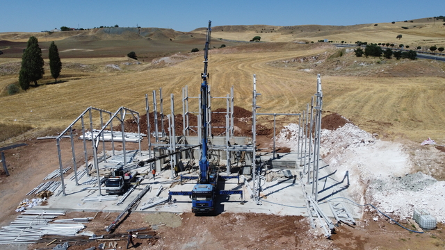 Bala'da Flake Yem Üretim Tesisinin inşası sürüyor