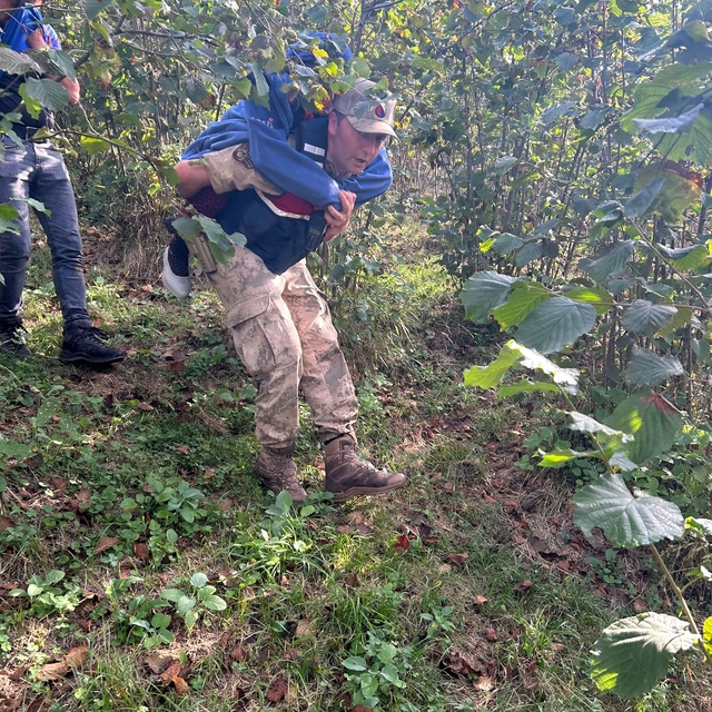 Ordu'da kayıp olarak aranan yaşlı kadın fındık bahçesinde bulundu