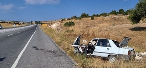 Kütahya'da devrilen otomobildeki 1 çocuk öldü, 3 kişi yaralandı