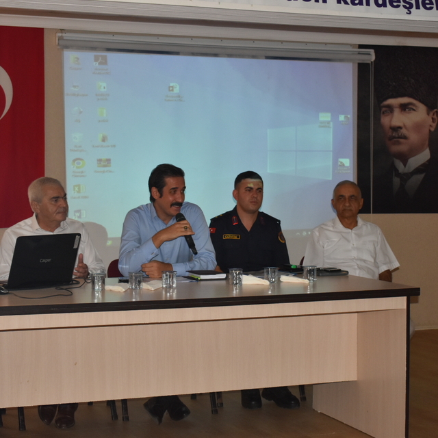 Mersin Bozyazı'da değerlendirme toplantısı yapıldı