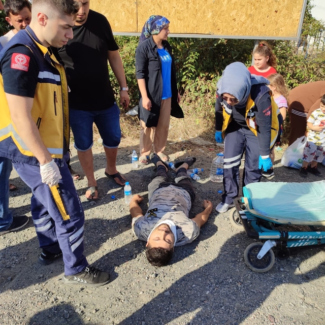 Çarşamba'daki trafik kazasında 1 kişi yaralandı
