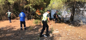 Akseki'de ormanlık alanda çıkan yangın söndürüldü