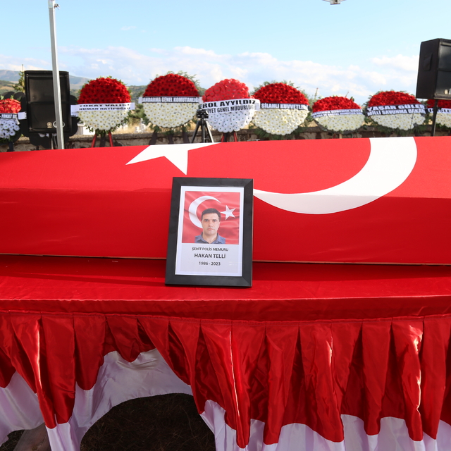 Şehit Polis Memuru Telli, Tokat'ta son yolculuğuna uğurlandı