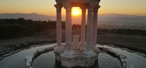 "Gladyatörler şehri" Kibyra, gün doğumunda dron ile görüntülendi