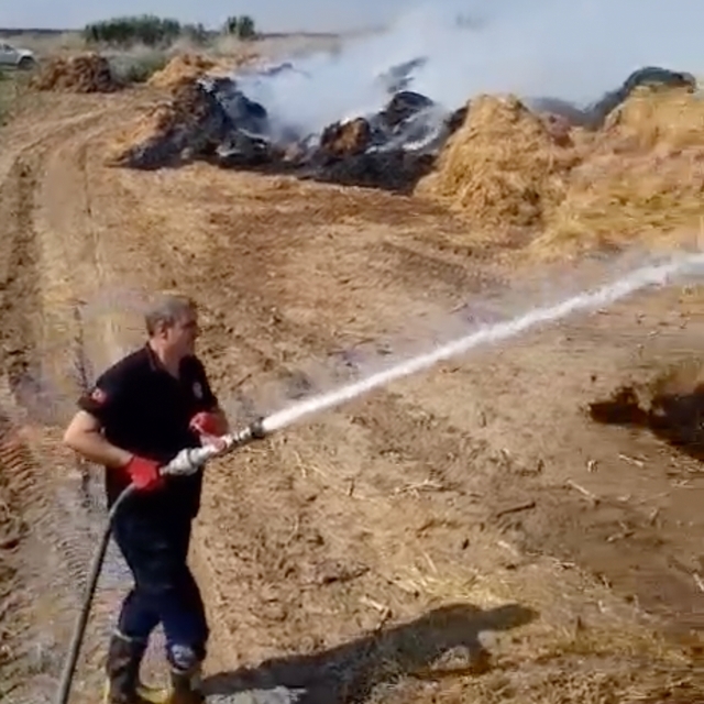 Adana'da tarla yangını