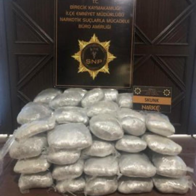 Şanlıurfa'da 167 kilo 250 gram sentetik uyuşturucu ele geçirildi