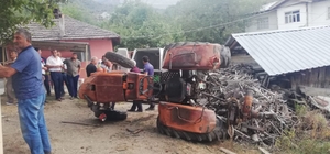 Kastamonu'da devrilen traktörün sürücüsü yaşamını yitirdi