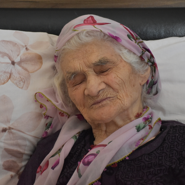 Trabzon'un asırlık çınarı Asiye nine torununun torununu gördü