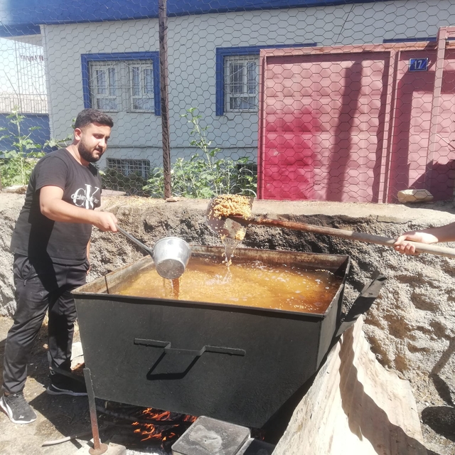 Gercüş'te bulgur kazanları kuruldu