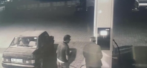 Otomobiliyle akaryakıt tabancasını söküp götürdü