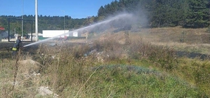 Yeniçağa'da çıkan 2 anız yangını söndürüldü