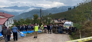 Ordu'da tarım aracının devrilmesi sonucu bir kadın hayatını kaybetti