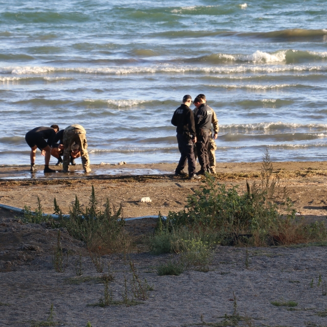 Eğirdir Gölü'nde bulunan 9 el bombası imha edildi