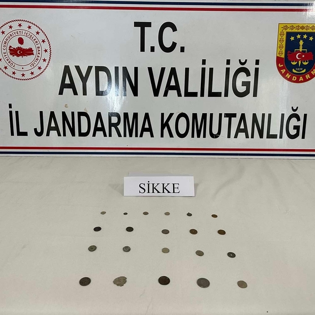 Aydın'da 21 gümüş sikke ele geçirildi