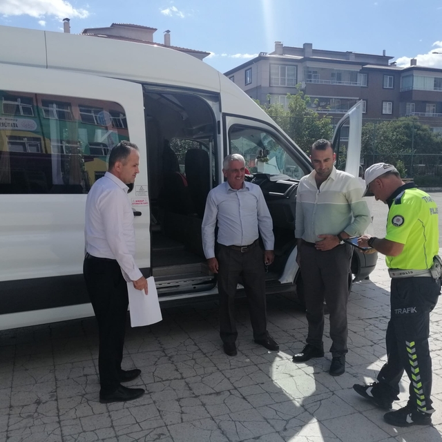 Kargı ilçesinde okul servisleri denetlendi