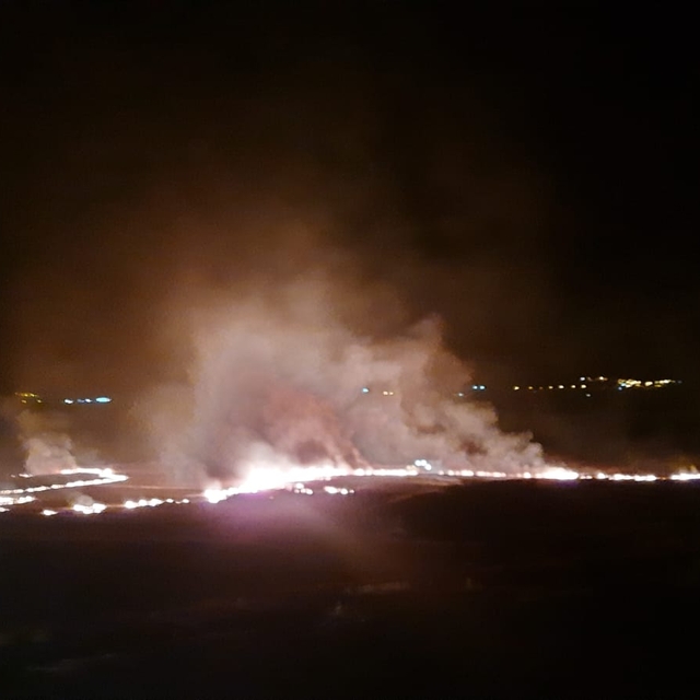 Hüyük'te çıkan anız yangını evlere sıçramadan söndürüldü