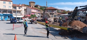 Özvatan'da doğal gaz alt yapı çalışmalarında sona gelindi