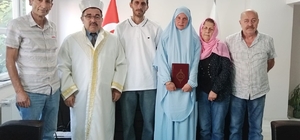 Alman vatandaşı Jennifer Paula Görlitz, Aydın'da Müslüman oldu