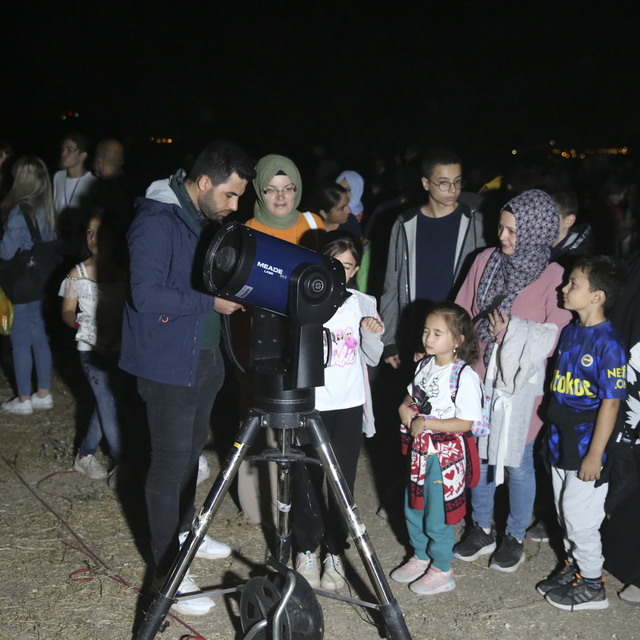 Uşak'ta "Gökyüzü Gözlem Etkinliği" düzenlendi