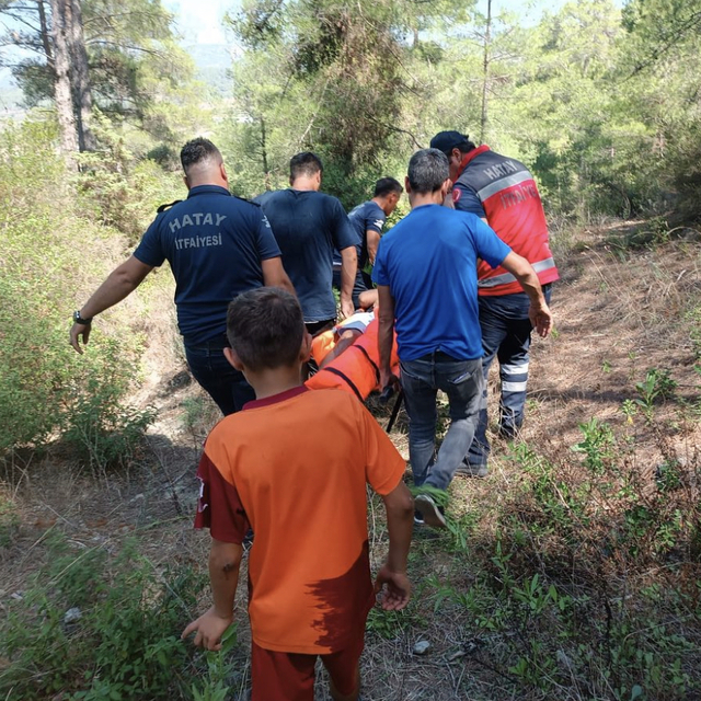 Hatay'da devrilen motosikletin sürücüsü yaralandı