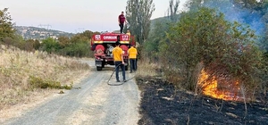 Bilecik'te tarlada çıkan yangın söndürüldü