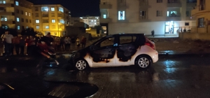 Şanlıurfa'da seyir halindeki otomobil yandı