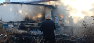 Bahçesindeki otları yakmak isterken komşusunun odunluğunu yaktı