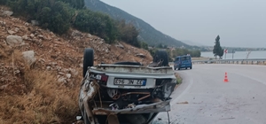 Isparta'da devrilen otomobildeki 1 kişi öldü, 5 kişi yaralandı
