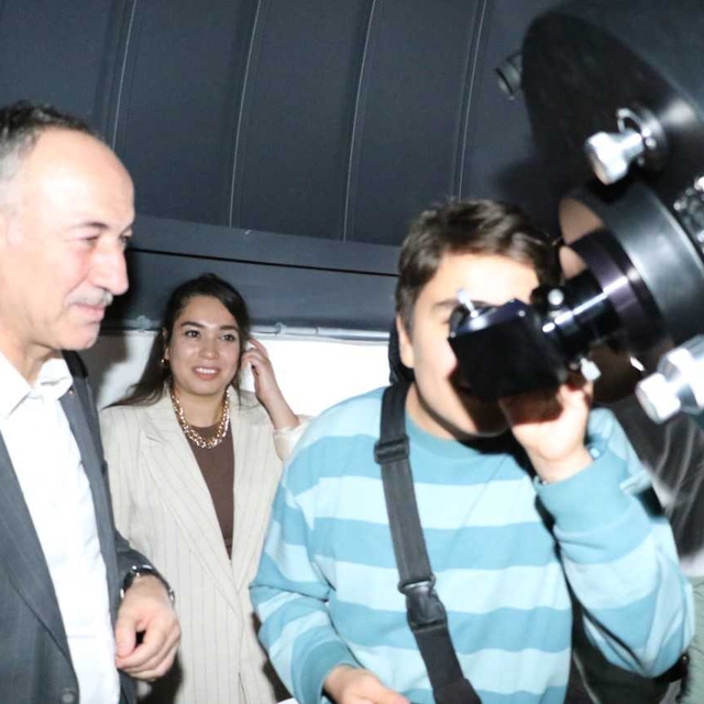 Kırıkkale'de öğrenciler gökyüzünü inceledi