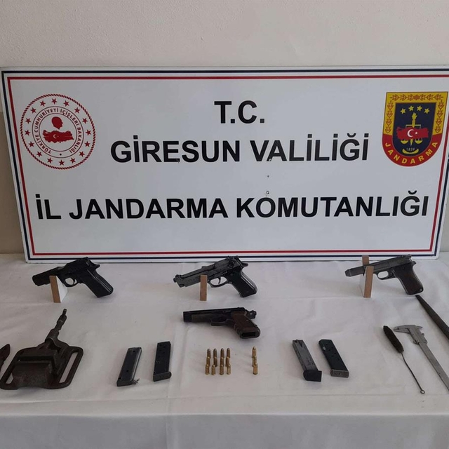 Giresun'da kaçak silah atölyesi operasyonunda bir kişi yakalandı