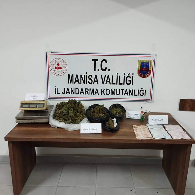 Sarıgöl'deki uyuşturucu operasyonunda 2 şüpheli yakalandı