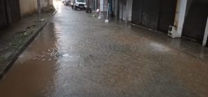 Trabzon'da şiddetli yağış etkili oldu